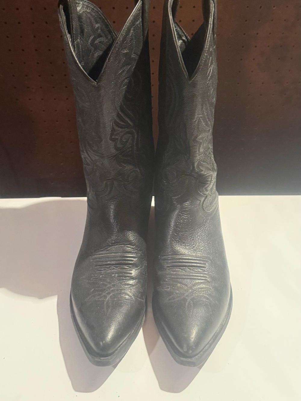 Justin Boots #1434 Black Cowboy Boots 10.5